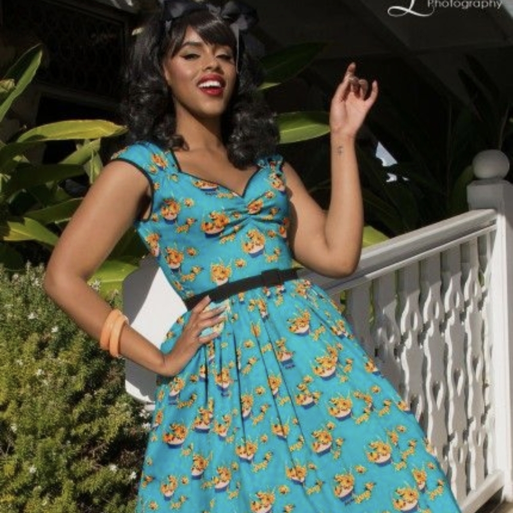 Pinup Girl Clothing Mary Blair cats dress Heidi